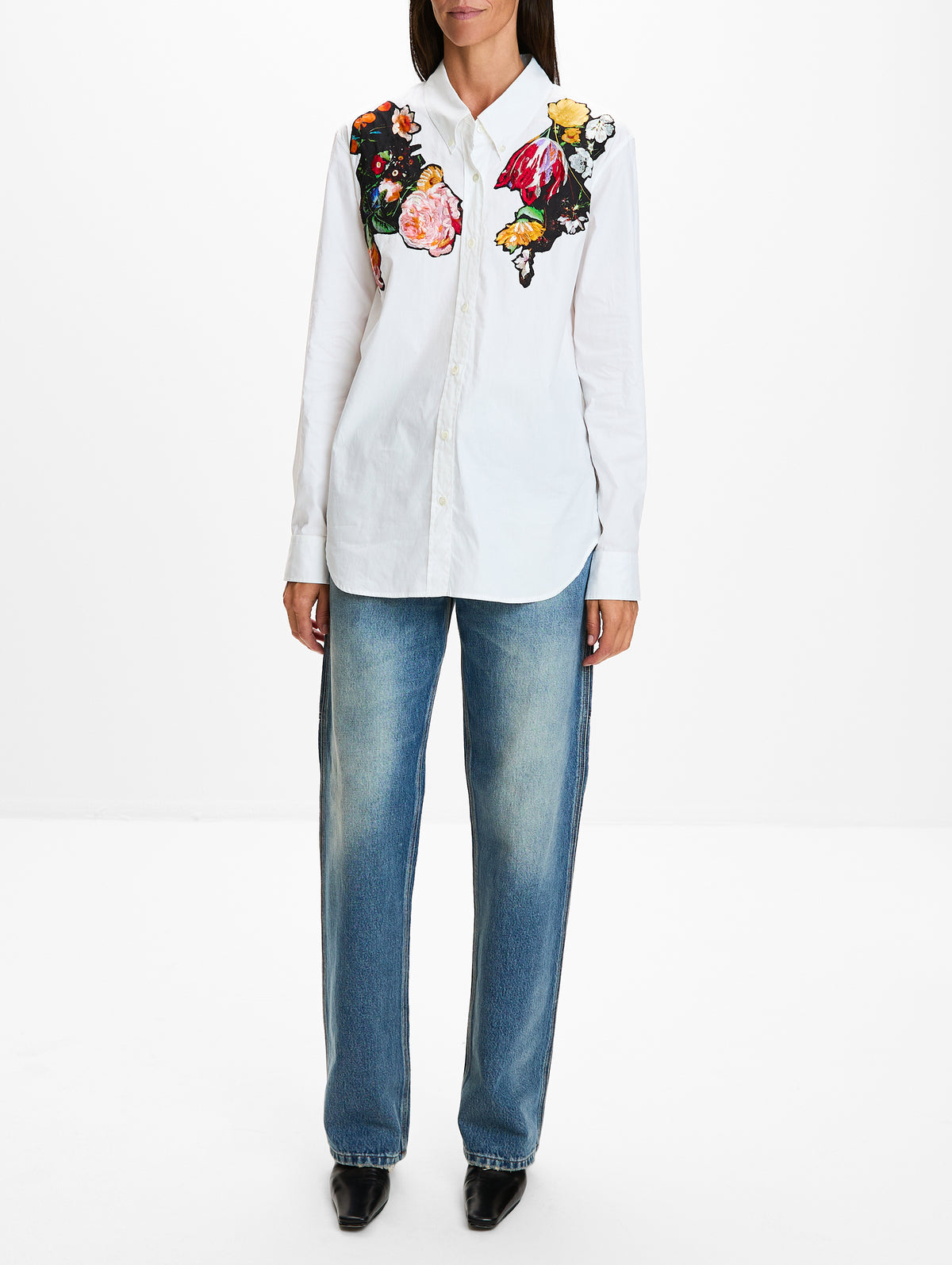 Cheers Shirt,DRIES VAN NOTEN,WHITE,Image 2