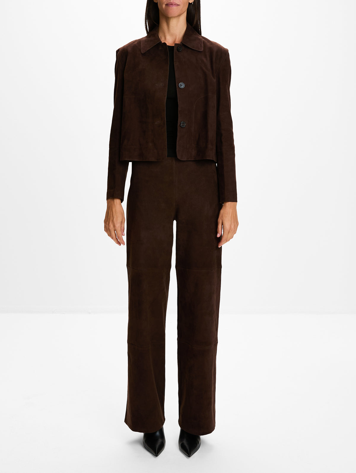 Emy Suede Jacket,ARMA,MUD BROWN,Image 2