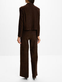 Emy Suede Jacket,ARMA,MUD BROWN,Image 3