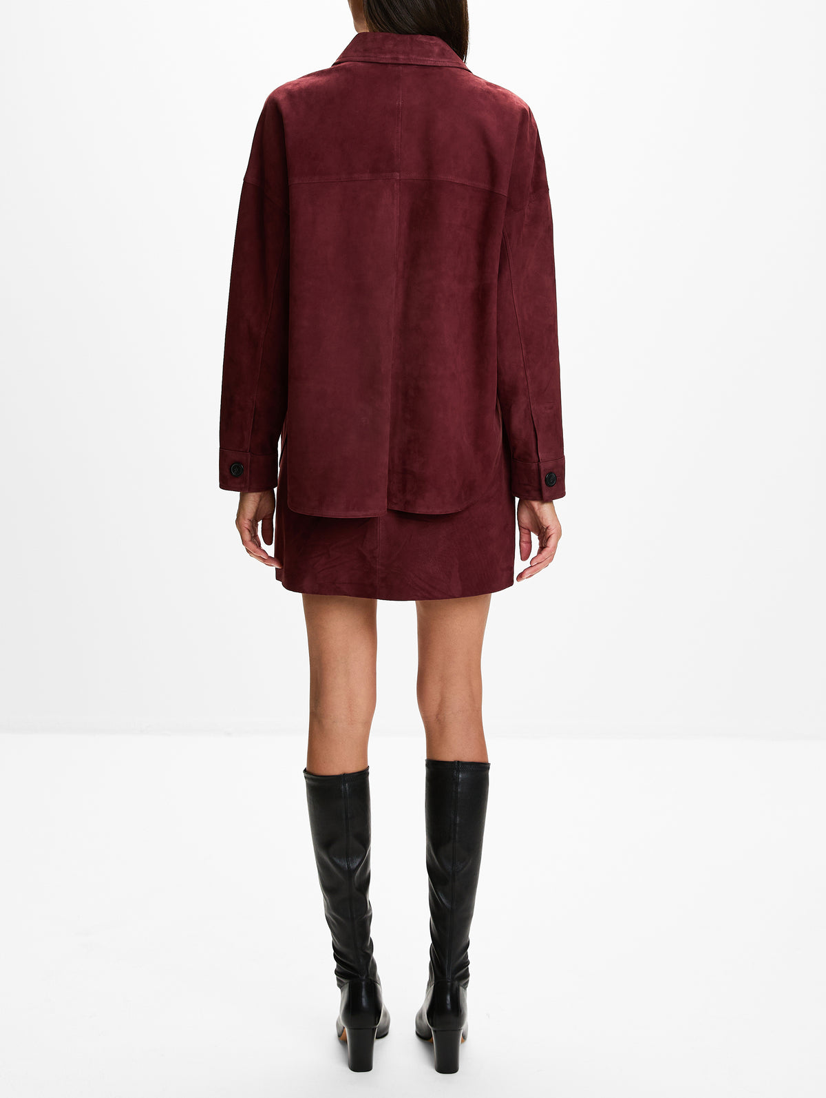 Kaylee Suede Jacket,ARMA,MAHOGANY,Image 3