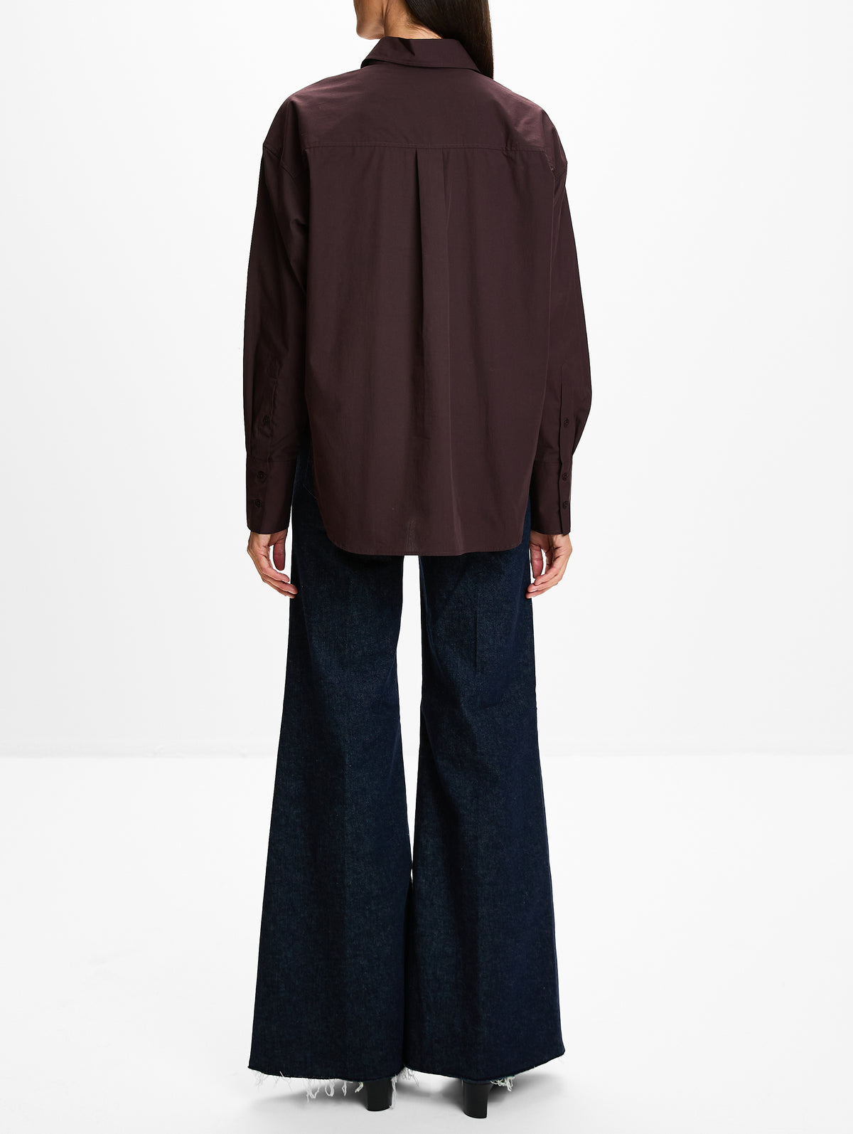 Wrap Shirt,CLOSED,CINDER BROWN,Image 3