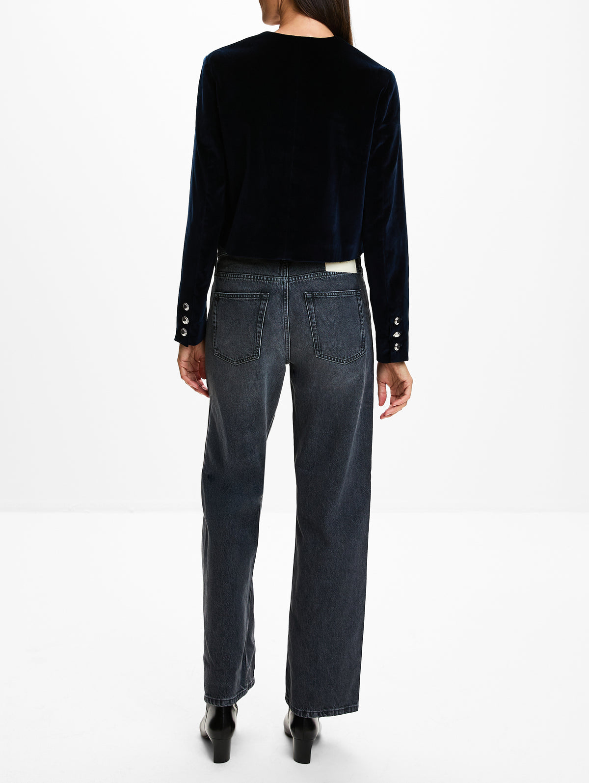 Bernadette Jacket,ALTUZARRA,NAVY,Image 3