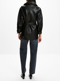 Ellis Leather Jacket,HEIRLOME,BLACK,Image 3