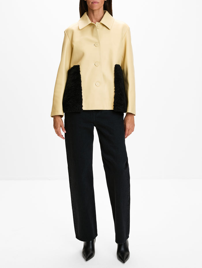 Jacket,LOEWE,LIGHT YELLOW,Image 1