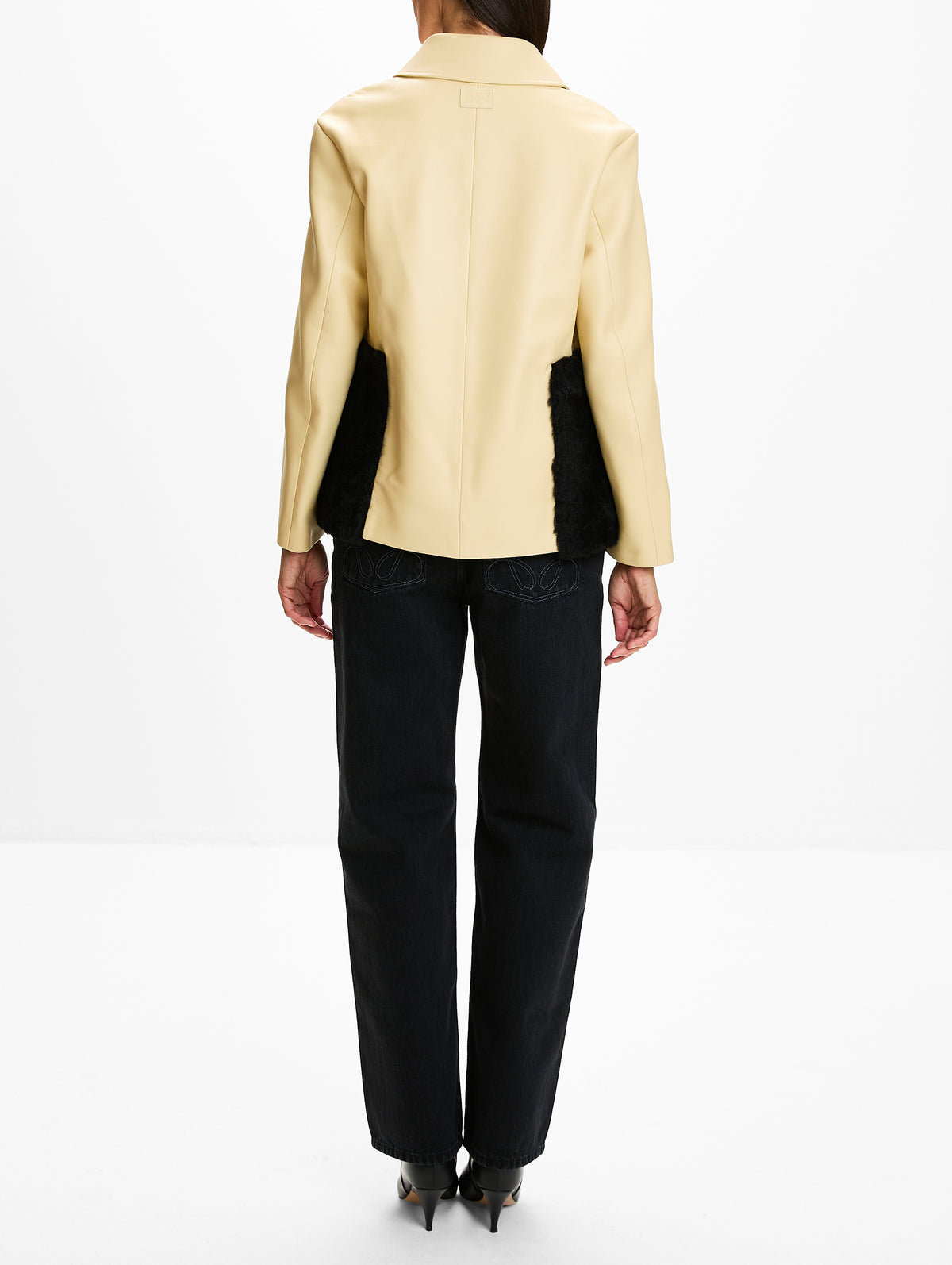 Jacket,LOEWE,LIGHT YELLOW,Image 3