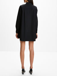 Shirt Dress,LOEWE,BLACK,Image 4