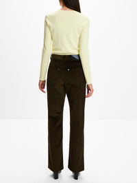 Trouser,LOEWE,BROWN,Image 4