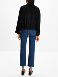 Apres Funnel Neck Jacket,SUSAN BENDER,BLACK,Image 3