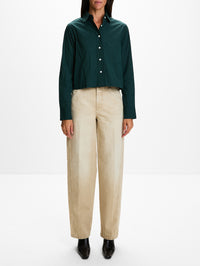 Cropped Classic T-Shirt,CLOSED,SHADOW GREEN,Image 2