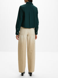 Cropped Classic T-Shirt,CLOSED,SHADOW GREEN,Image 3