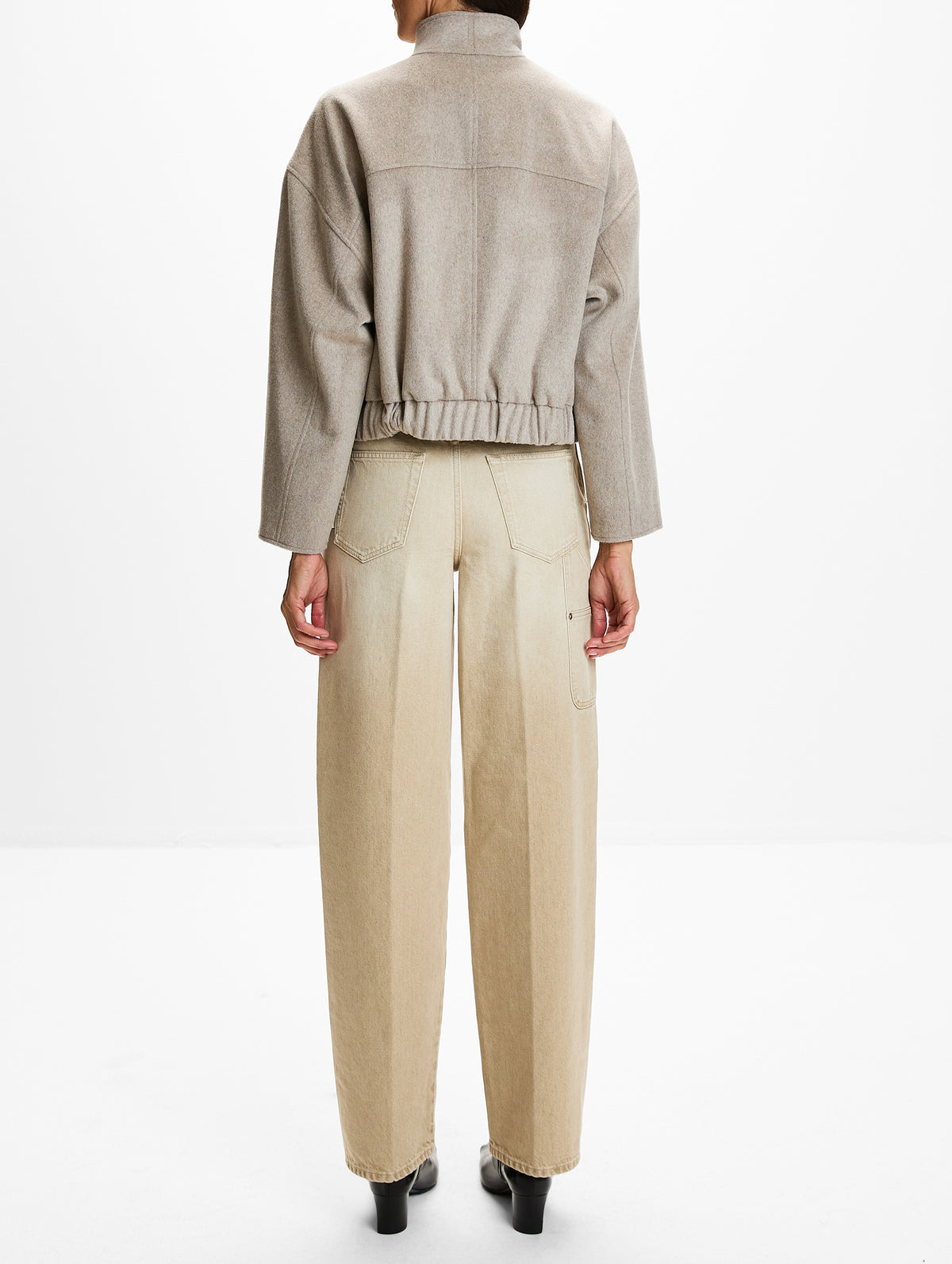 Apres Funnel Neck Jacket,SUSAN BENDER,DUNE,Image 3
