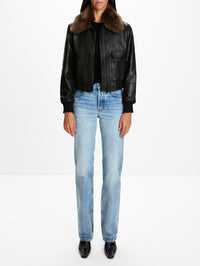 Airman Jacket,SUSAN BENDER,BLACK,Image 2