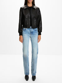 Airman Jacket,SUSAN BENDER,BLACK,Image 4