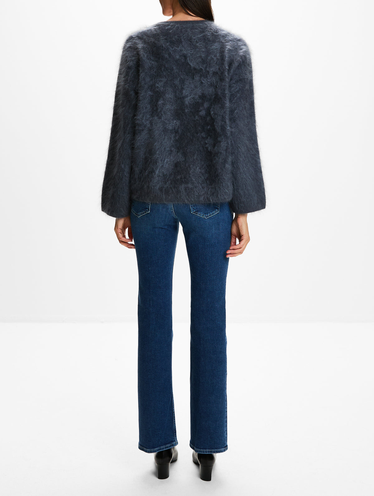V Neck Sweater,CLOSED,STORM BLUE,Image 3