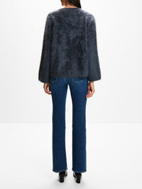 V Neck Sweater,CLOSED,STORM BLUE,Image 3
