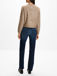 Crew Neck Cardigan,CLOSED,WHEAT BEIGE,Image 3