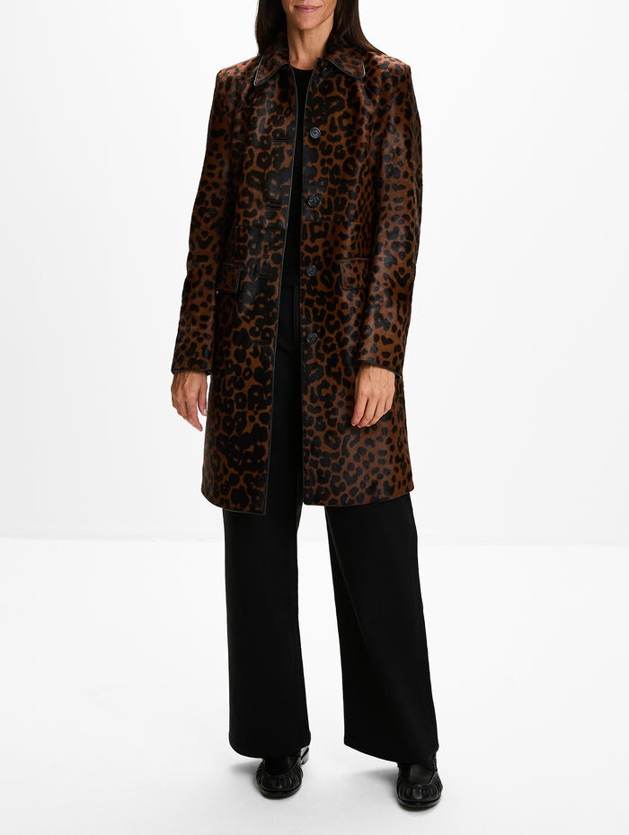 Pony Hair Coat,TOTÉME,LEOPARD,Image 1