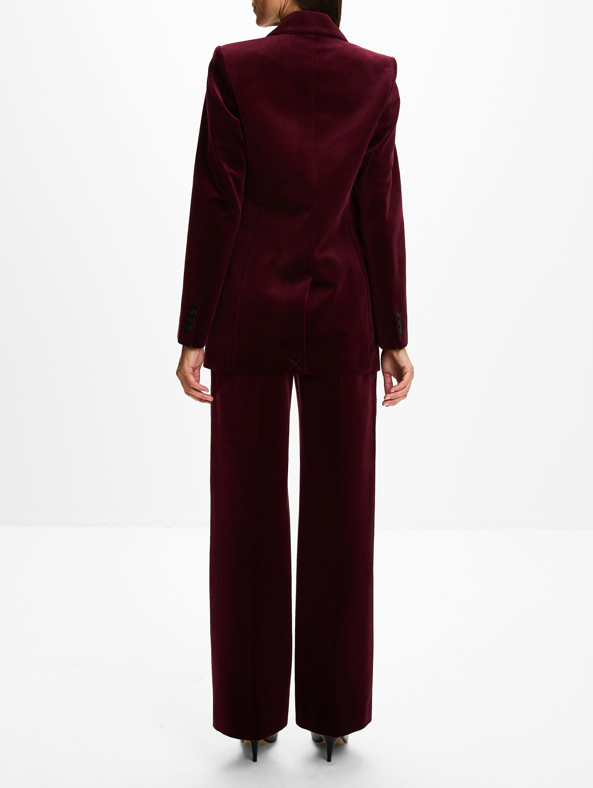 Floea Blazer,VANESSA BRUNO,LIE DE VIN,Image 3