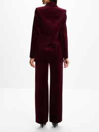 Floea Blazer,VANESSA BRUNO,LIE DE VIN,Image 3