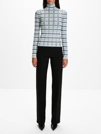 Longsleeve Top,LOEWE,WHITE/NAVY,Image 2