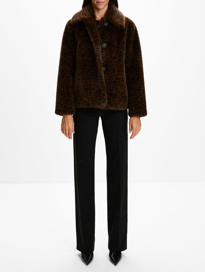 Heagle Jacket,VANESSA BRUNO,FAUVE/NOIR,Image 1