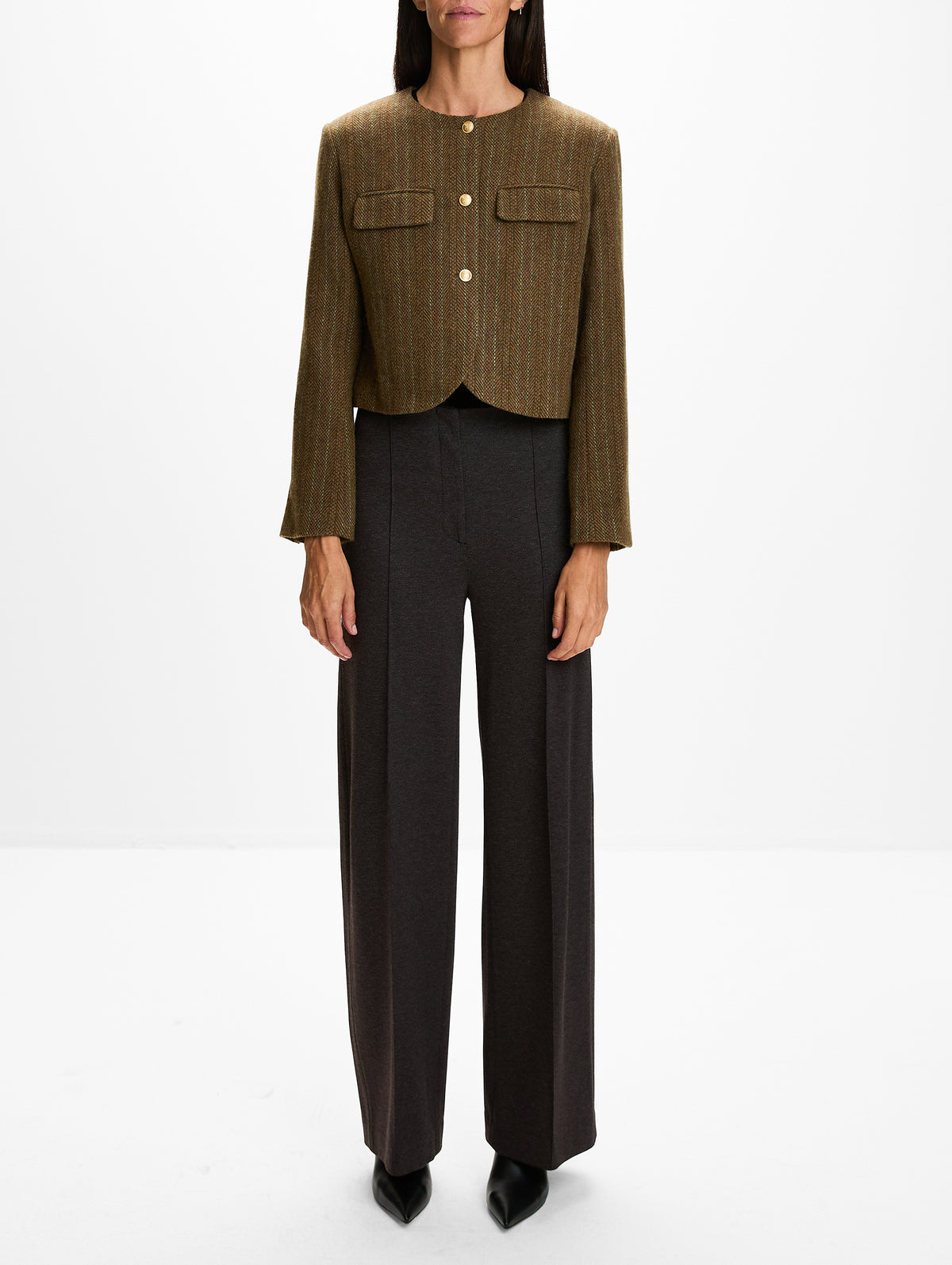 Hanaa Jacket,VANESSA BRUNO,KAKI,Image 2