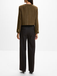 Hanaa Jacket,VANESSA BRUNO,KAKI,Image 3