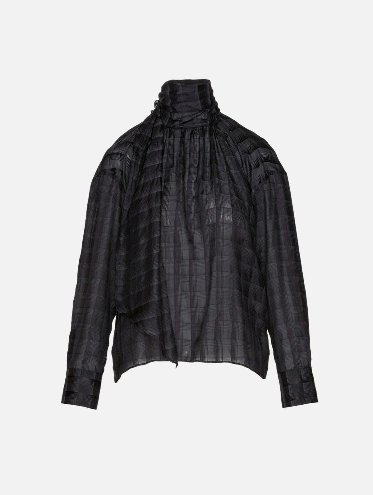 Airy Check Blouse,DOROTHEE SCHUMACHER,SMOKED PEARL,Image 1