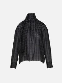 Airy Check Blouse,DOROTHEE SCHUMACHER,SMOKED PEARL,Image 1