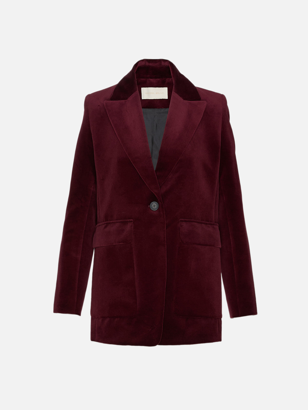 Floea Blazer,VANESSA BRUNO,LIE DE VIN,Image 1