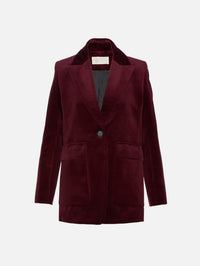 Floea Blazer,VANESSA BRUNO,LIE DE VIN,Image 1