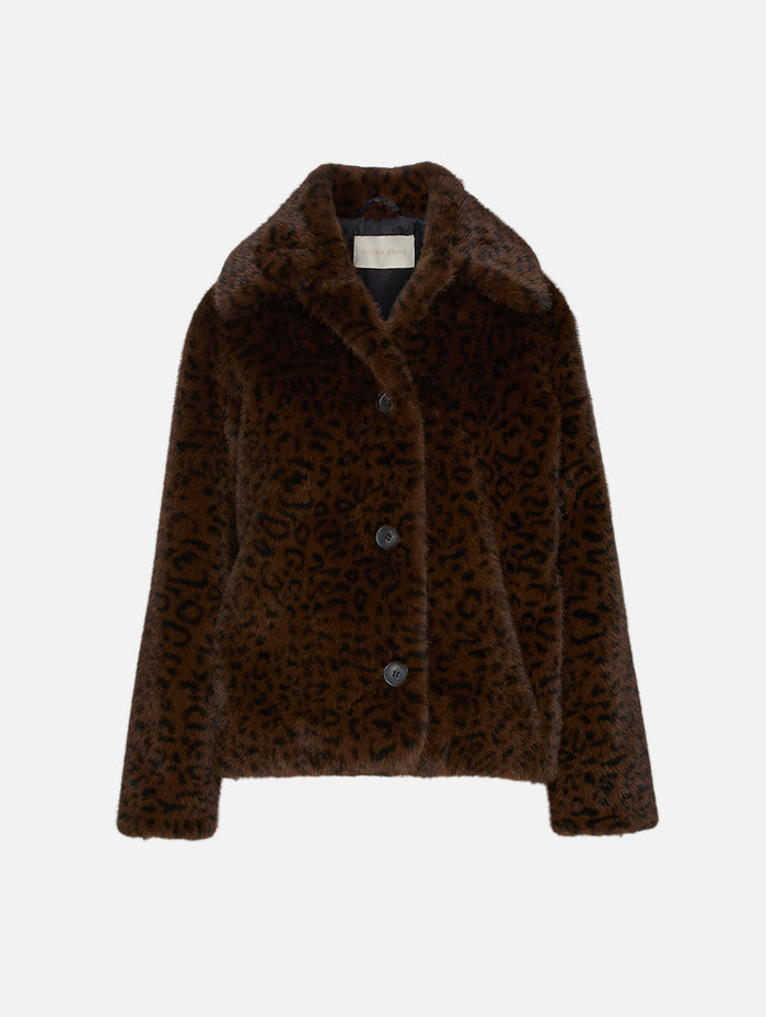 Heagle Jacket,VANESSA BRUNO,FAUVE/NOIR,Image 1