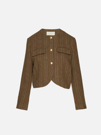 Hanaa Jacket,VANESSA BRUNO,KAKI,Image 1