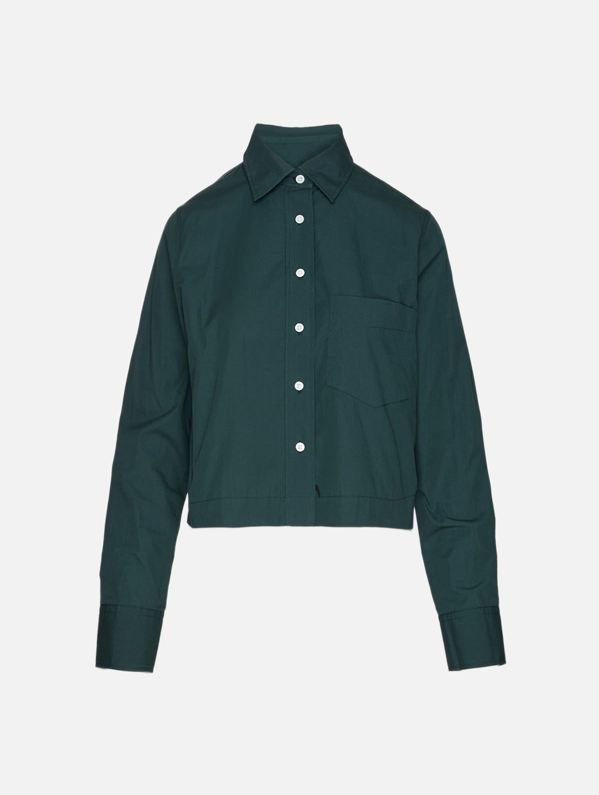 Cropped Classic T-Shirt,CLOSED,SHADOW GREEN,Image 1