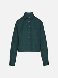 Cropped Classic T-Shirt,CLOSED,SHADOW GREEN,Image 1