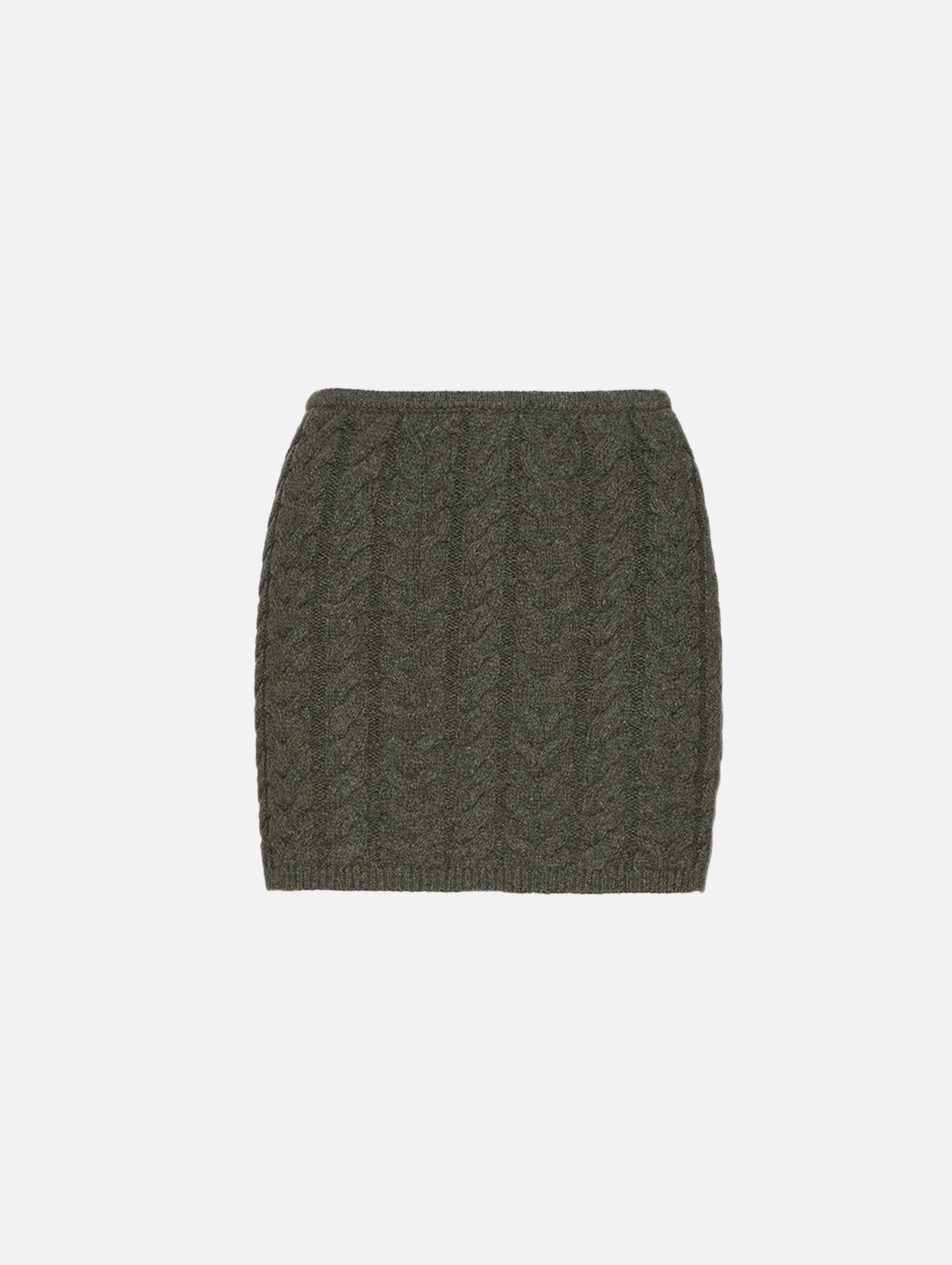 Lola Knit Skirt,ULLA JOHNSON,MILITAIRE,Image 1