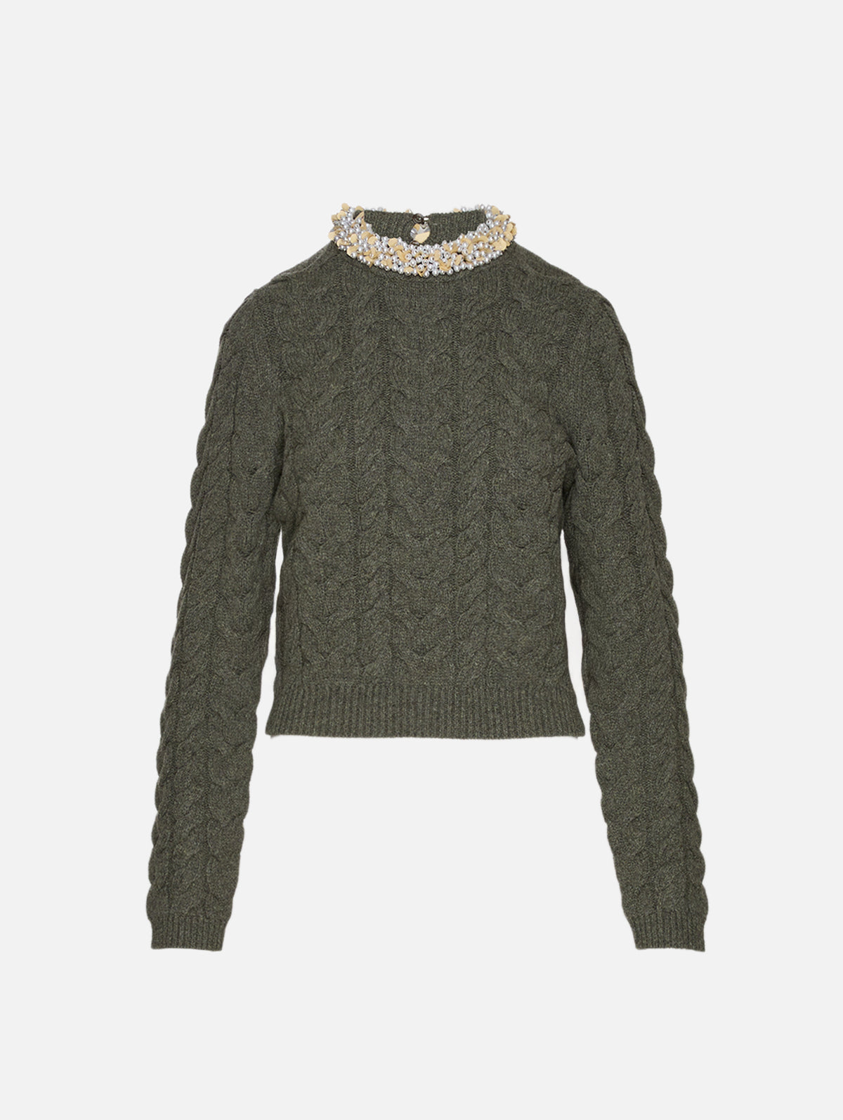 Marlie Pullover Sweater,ULLA JOHNSON,MILITAIRE,Image 1