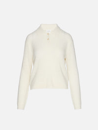 Polo Longsleeve Top,CLOSED,IVORY,Image 1