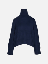 Jonah Turtleneck Sweater,LOULOU DE SAISON,NAVY,Image 1