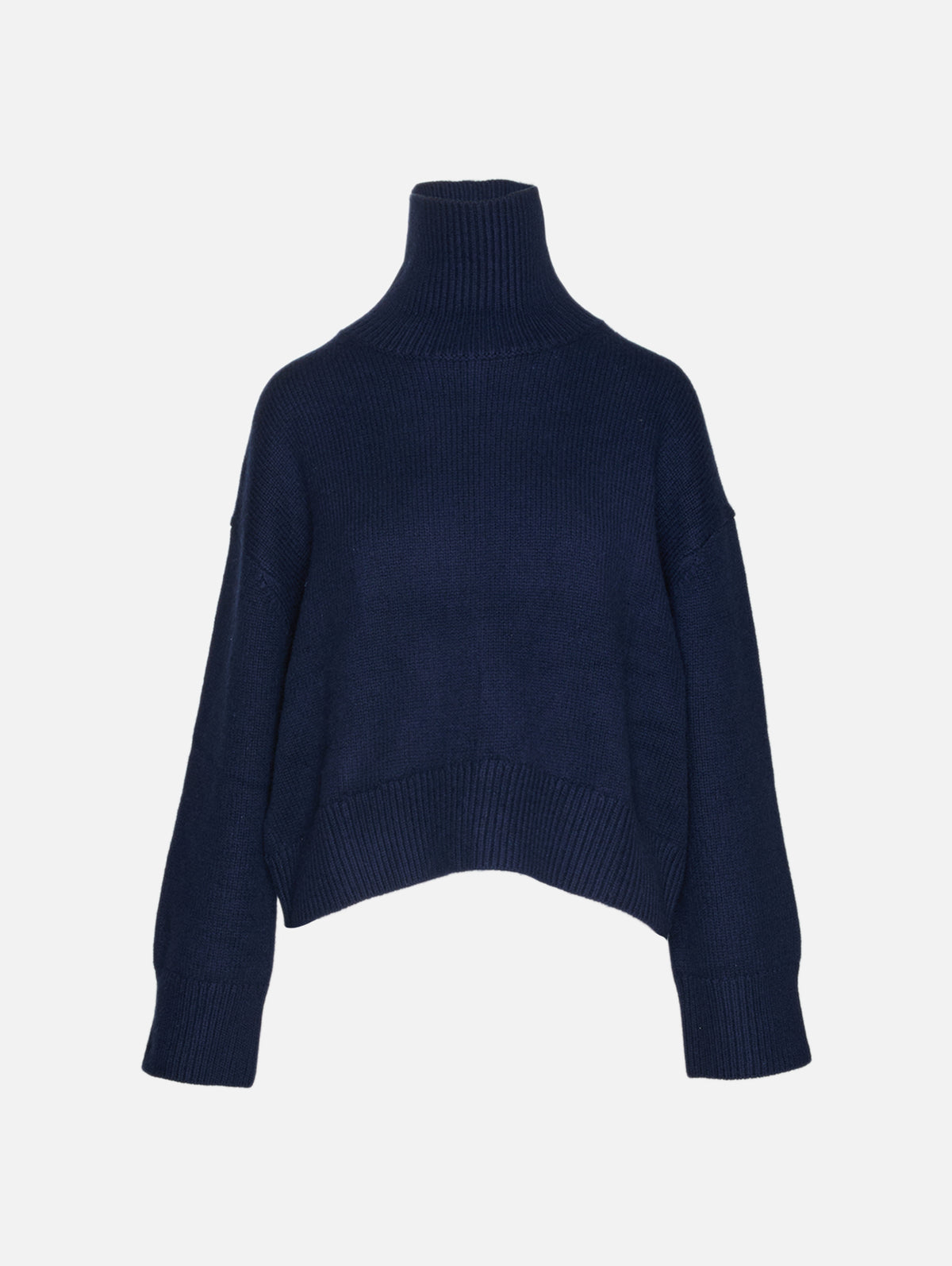 Jonah Turtleneck Sweater,LOULOU DE SAISON,NAVY,Image 2