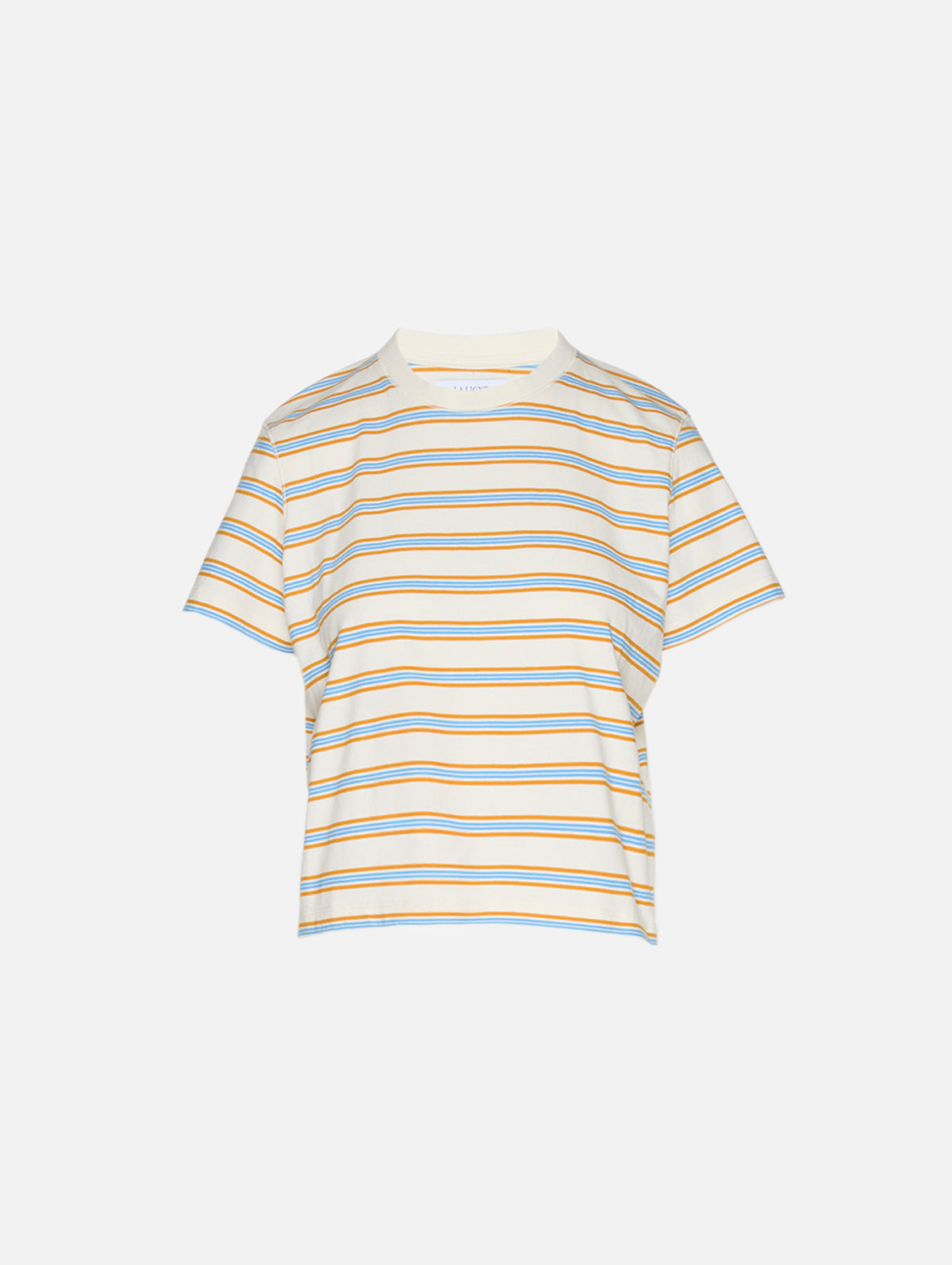 Striped Mol Tee,LA LIGNE,CREAM MULTI,Image 1