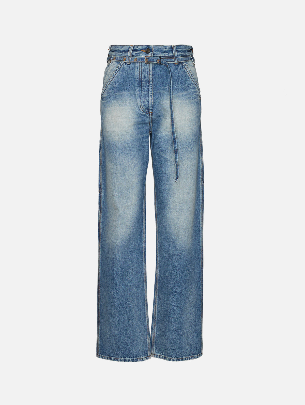 Pippaz Pant,DRIES VAN NOTEN,BLUE,Image 1