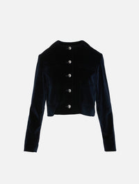 Bernadette Jacket,ALTUZARRA,NAVY,Image 1