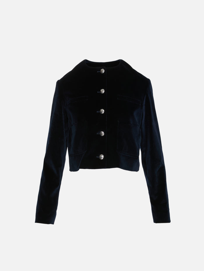Bernadette Jacket,ALTUZARRA,NAVY,Image 1