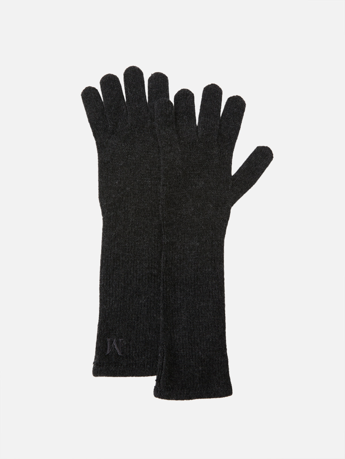 Knit Gloves,MAX MARA,MEDIUM GREY,Image 1