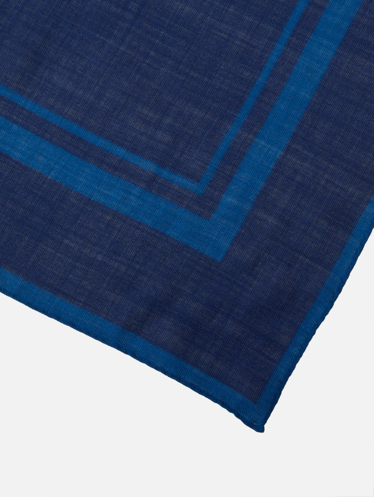 Leopard Scarf,SAINT LAURENT,NAVY BLUE,Image 2