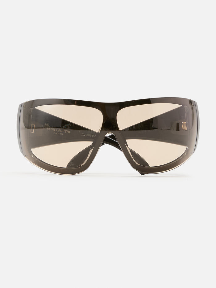 Shield Sunglasses,KERING EYE- SAINT LAURENT,BLACK,Image 1