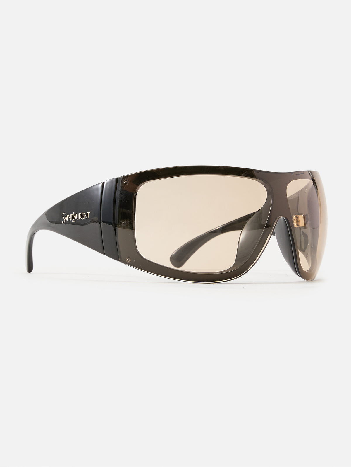 Shield Sunglasses,KERING EYE- SAINT LAURENT,BLACK,Image 2