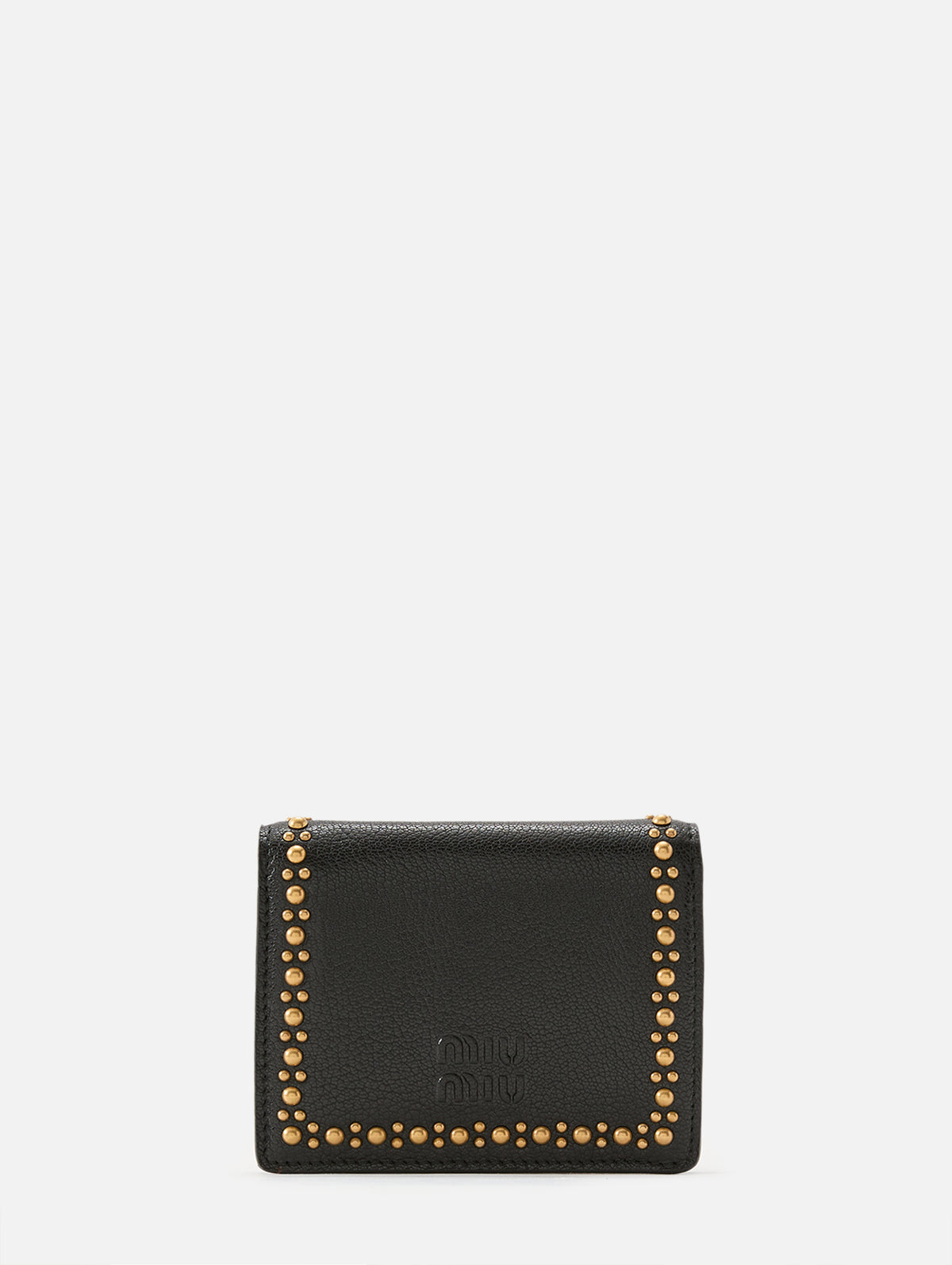 Studded Wallet,MIU MIU,NERO,Image 1