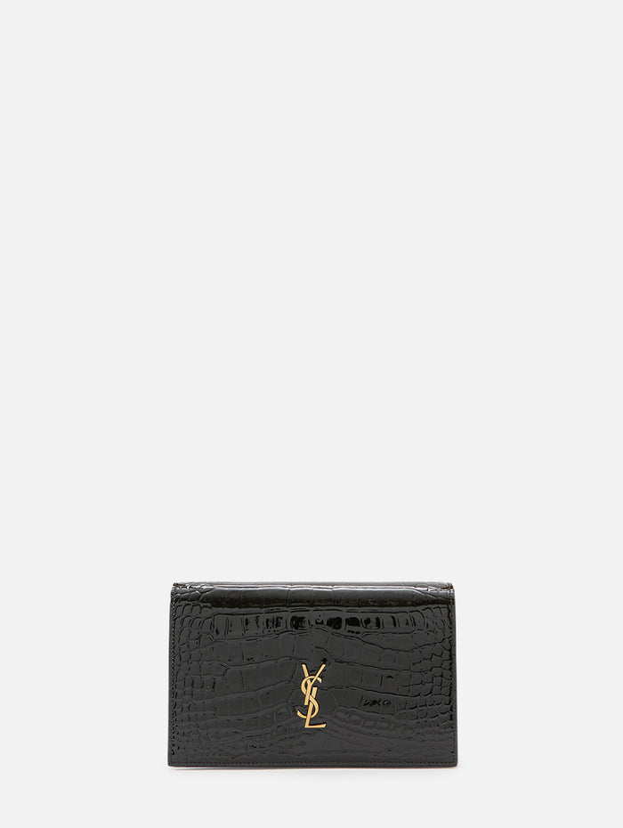 Envelope Chain Wallet,SAINT LAURENT,NOIR,Image 1